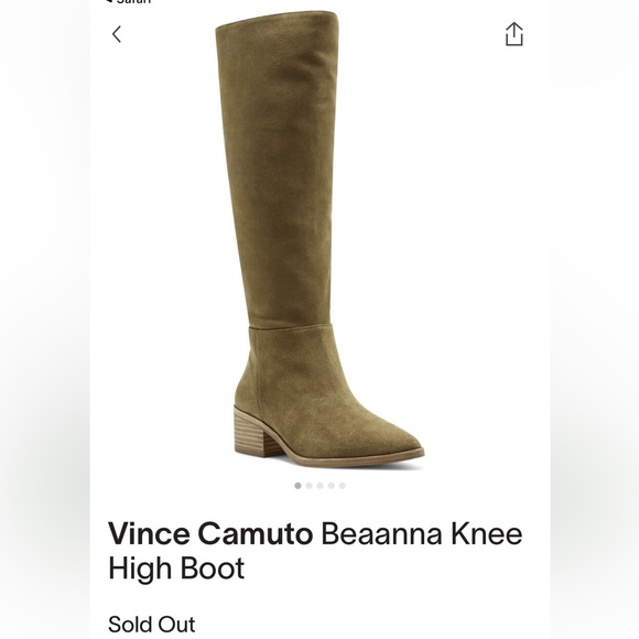 Vince Camuto Beaanna Tan Suede Inside Zip Western Cowgirl Boots - Picture 2 of 15